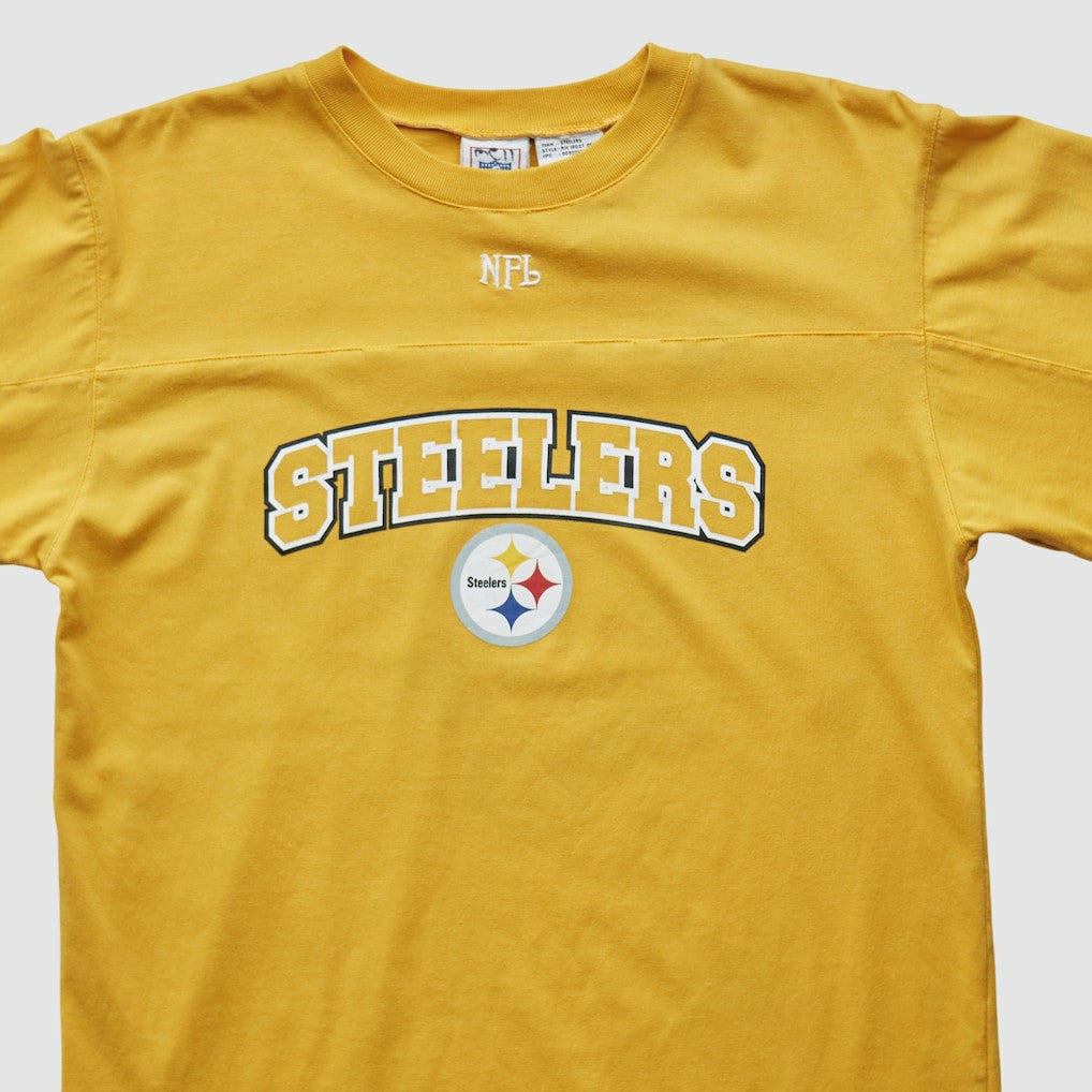 Fanatics Pittsburgh Steelers NFL 2000s Long Sleeve T-shirt Yellow Vintage