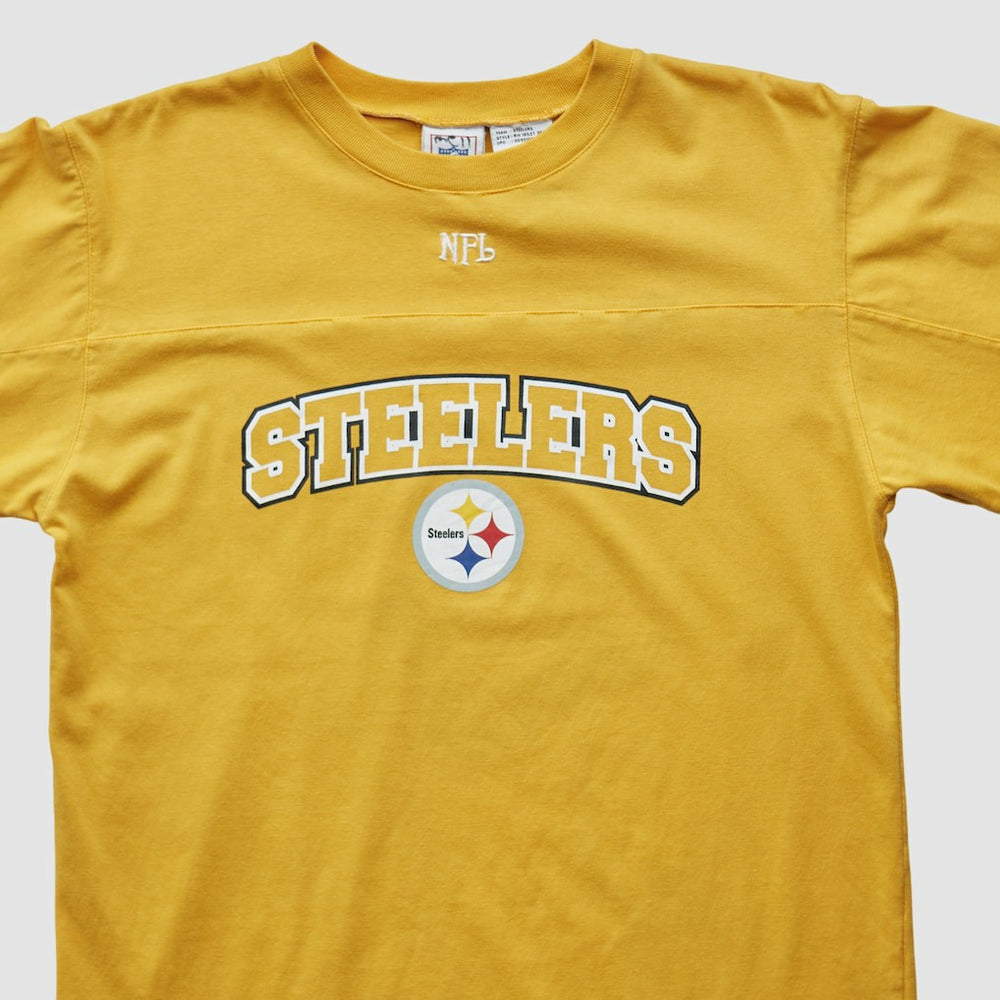 Fanatics Pittsburgh Steelers NFL 2000s Long Sleeve T-shirt Yellow Vintage