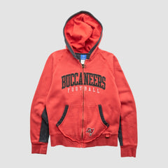 Fanatics Tampa Bay Buccaneers Reebok 2000s Hooded Full Zip Sweatshirt Red Vintage
