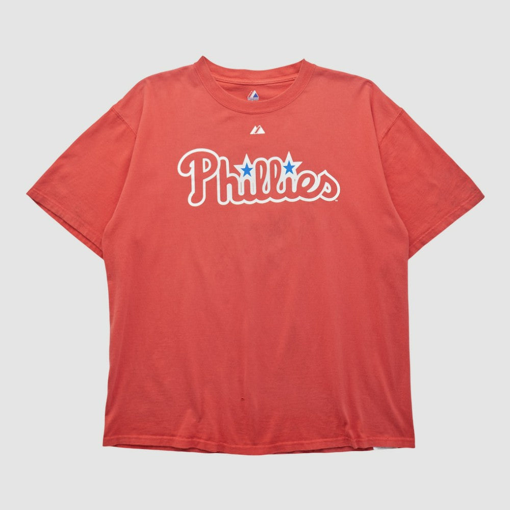 Philadelphia Phillies Majestic 2000s T-shirt - Red - XVintage - Fanatics Online