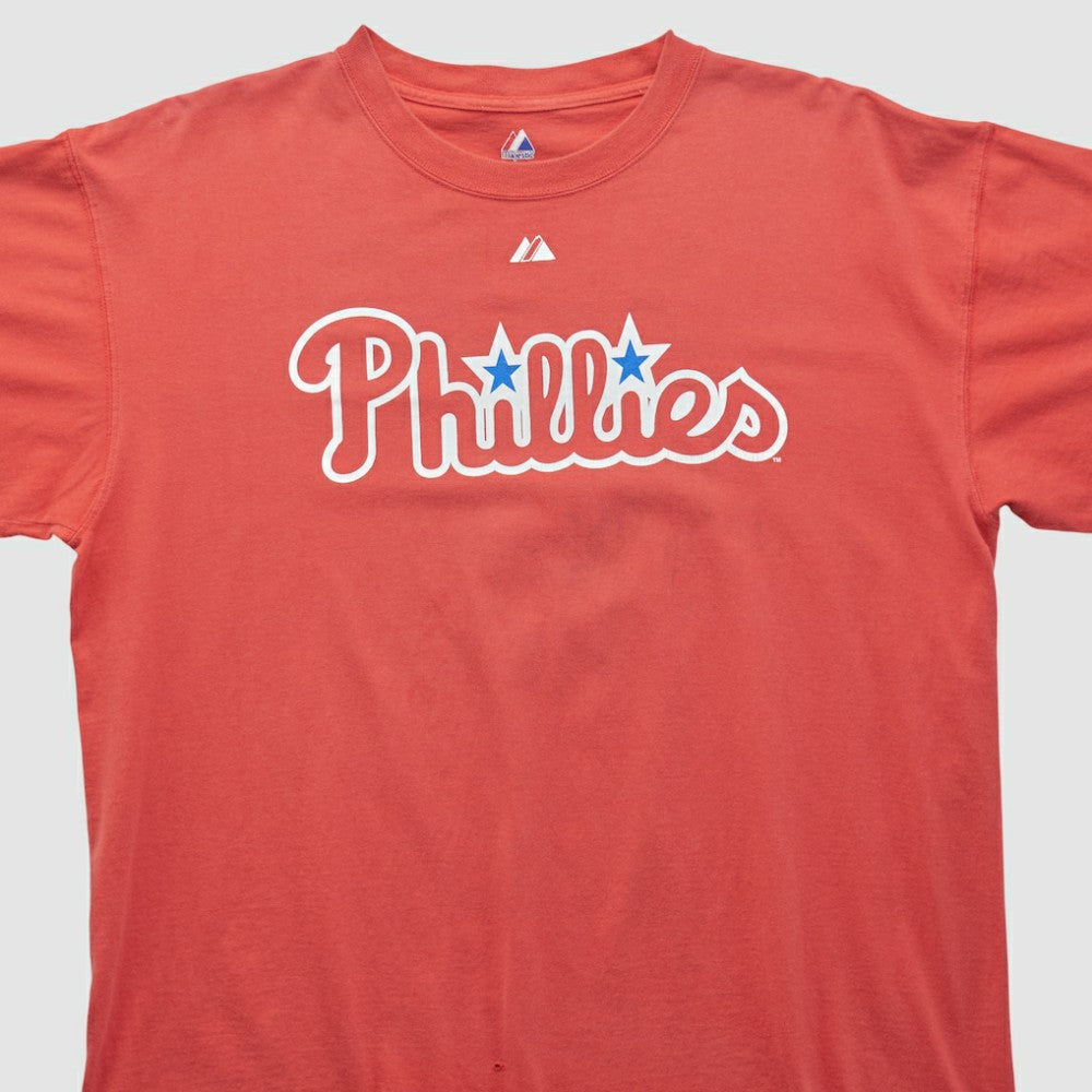 Philadelphia Phillies Majestic 2000s T-shirt - Red - XVintage - Fanatics Online