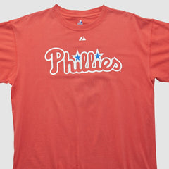 Philadelphia Phillies Majestic 2000s T-shirt - Red - XVintage - Fanatics Online