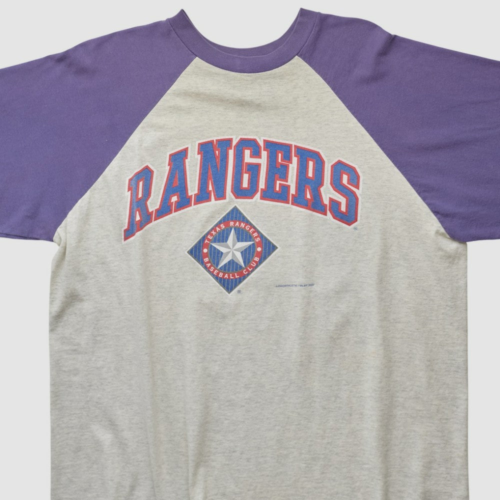 Texas Rangers Logo Athletic T-shirt - Heather Gray - 2XVintage - Fanatics Online