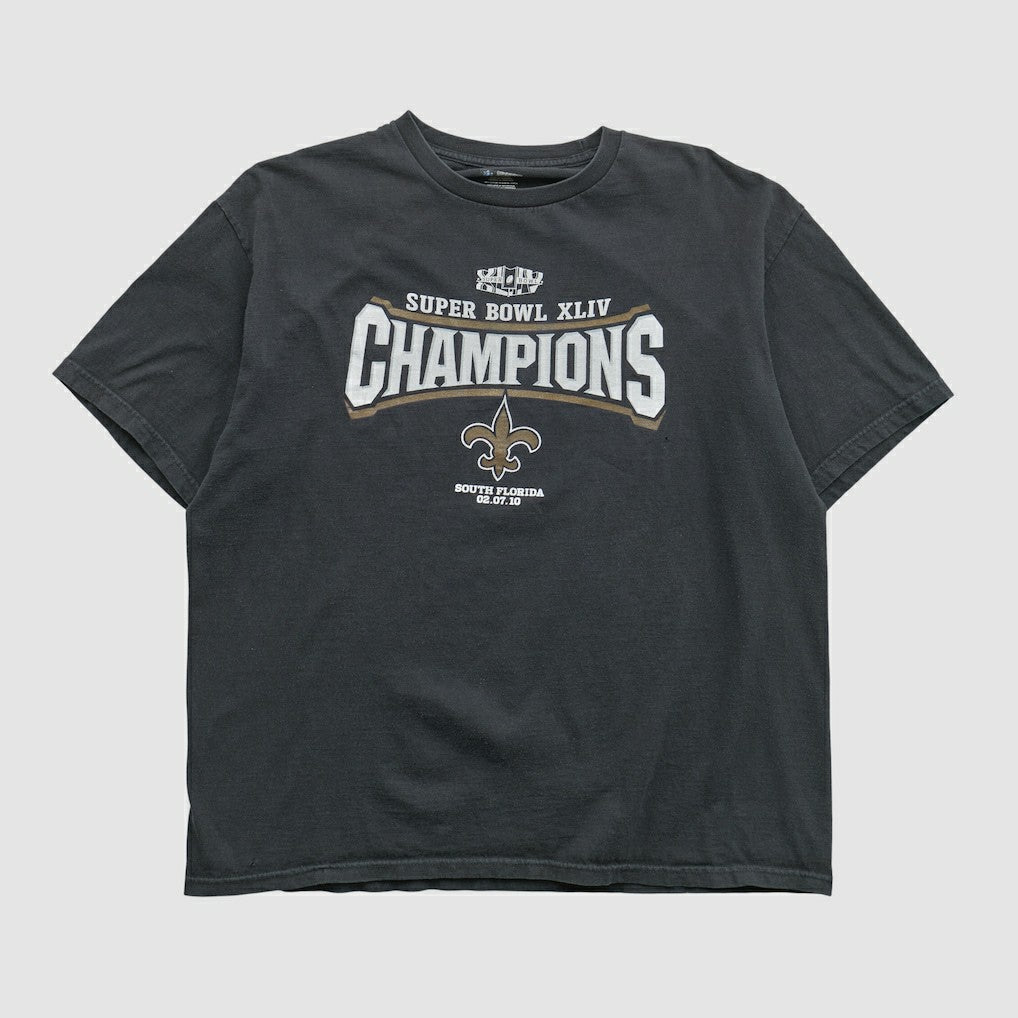 Fanatics New Orleans Saints NFL 2010 T-shirt Black Vintage
