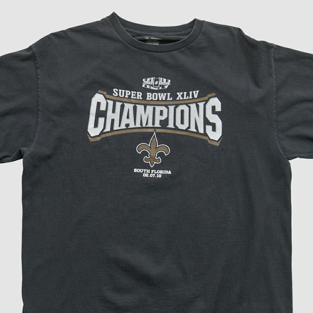 Fanatics New Orleans Saints NFL 2010 T-shirt Black Vintage