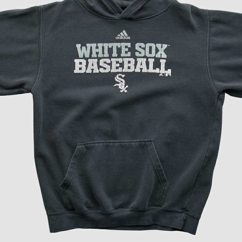 Chicago White Sox Adidas 2010s Hooded Pullover Sweatshirt - Charcoal - XVintage - Fanatics Discount