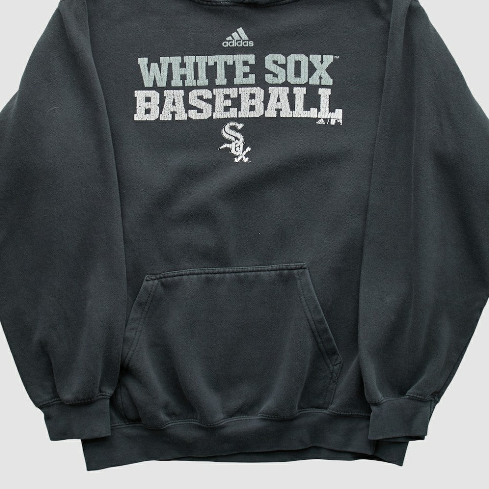 Chicago White Sox Adidas 2010s Hooded Pullover Sweatshirt - Charcoal - XVintage - Fanatics Discount