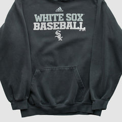 Chicago White Sox Adidas 2010s Hooded Pullover Sweatshirt - Charcoal - XVintage - Fanatics Discount