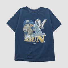 Ryan Braun Nike 2010s T-shirt - Navy - Yth Vintage - Nike on Sale