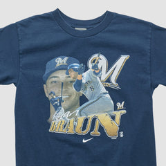 Ryan Braun Nike 2010s T-shirt - Navy - Yth Vintage - Nike on Sale