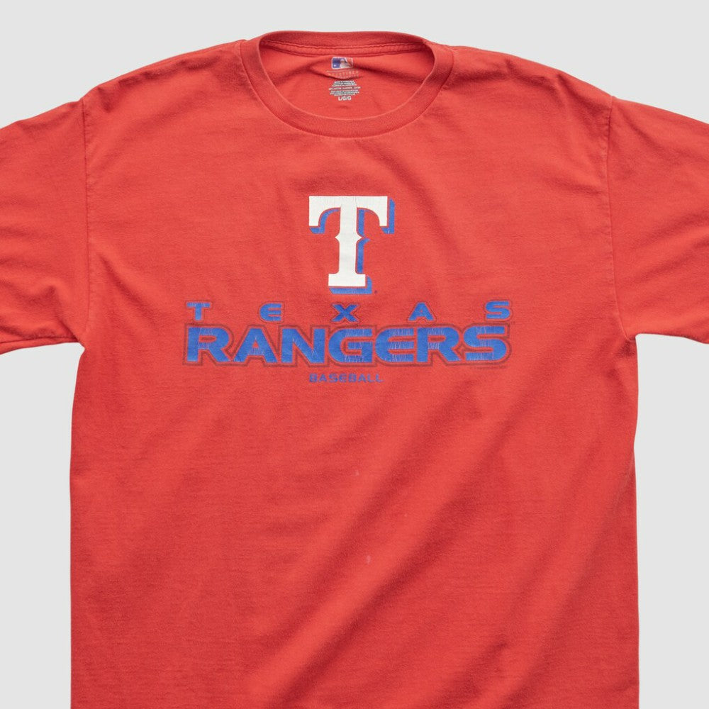 Texas Rangers Genuine Merchandise 2000s T-shirt - Red - Vintage - Fanatics on Sale