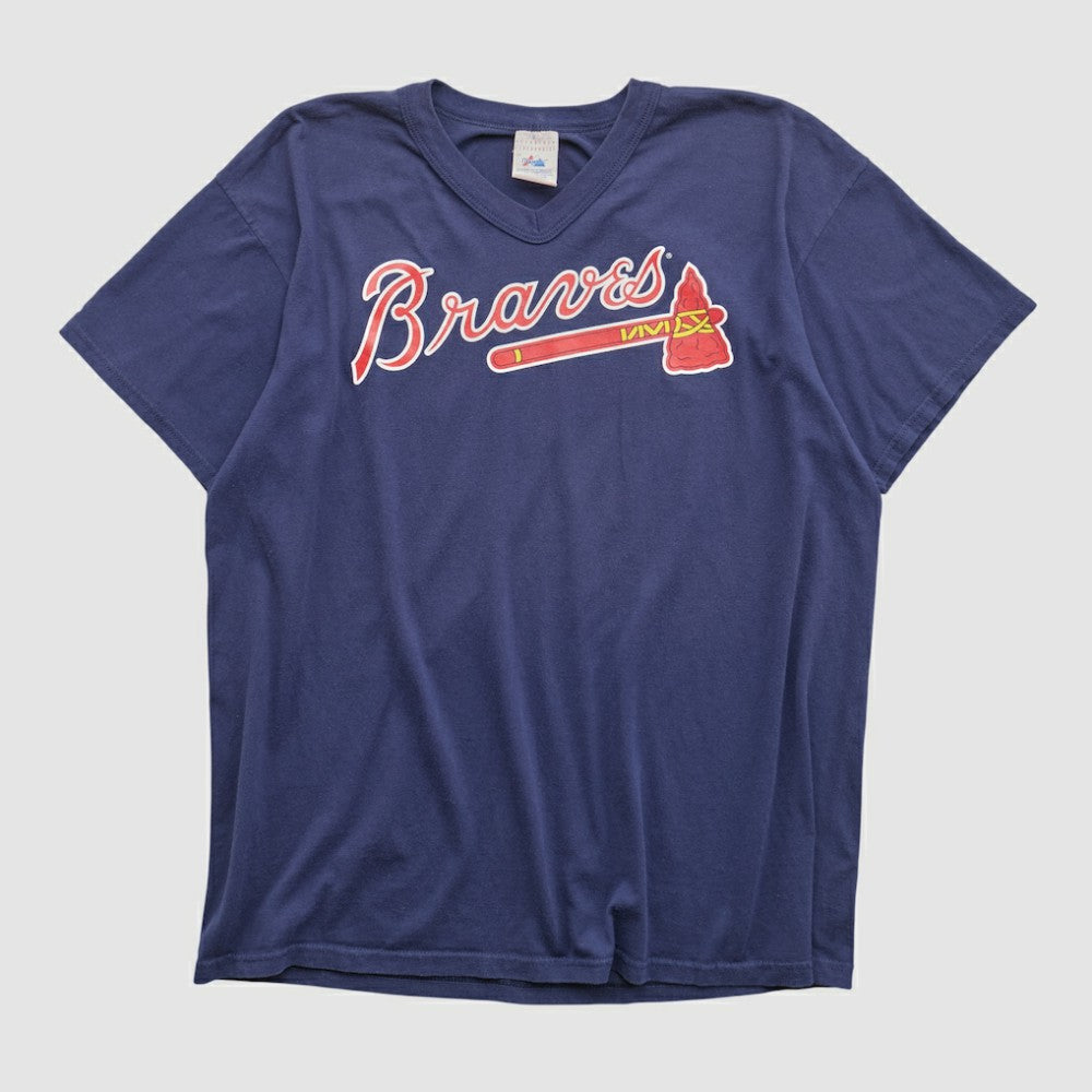 Atlanta Braves Majestic 90s T-shirt - Navy - Vintage - Fanatics Online