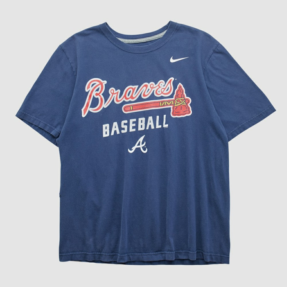 Atlanta Braves Nike 2010s T-shirt - Navy - Vintage - Nike Discount