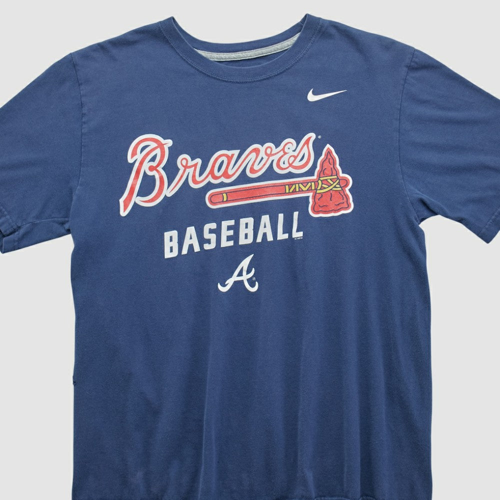 Atlanta Braves Nike 2010s T-shirt - Navy - Vintage - Nike Discount