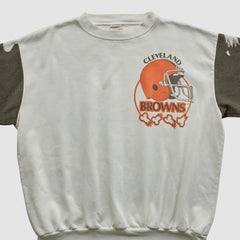 Fanatics Cleveland Browns Chalk Line 90s Pullover Sweatshirt White Vintage