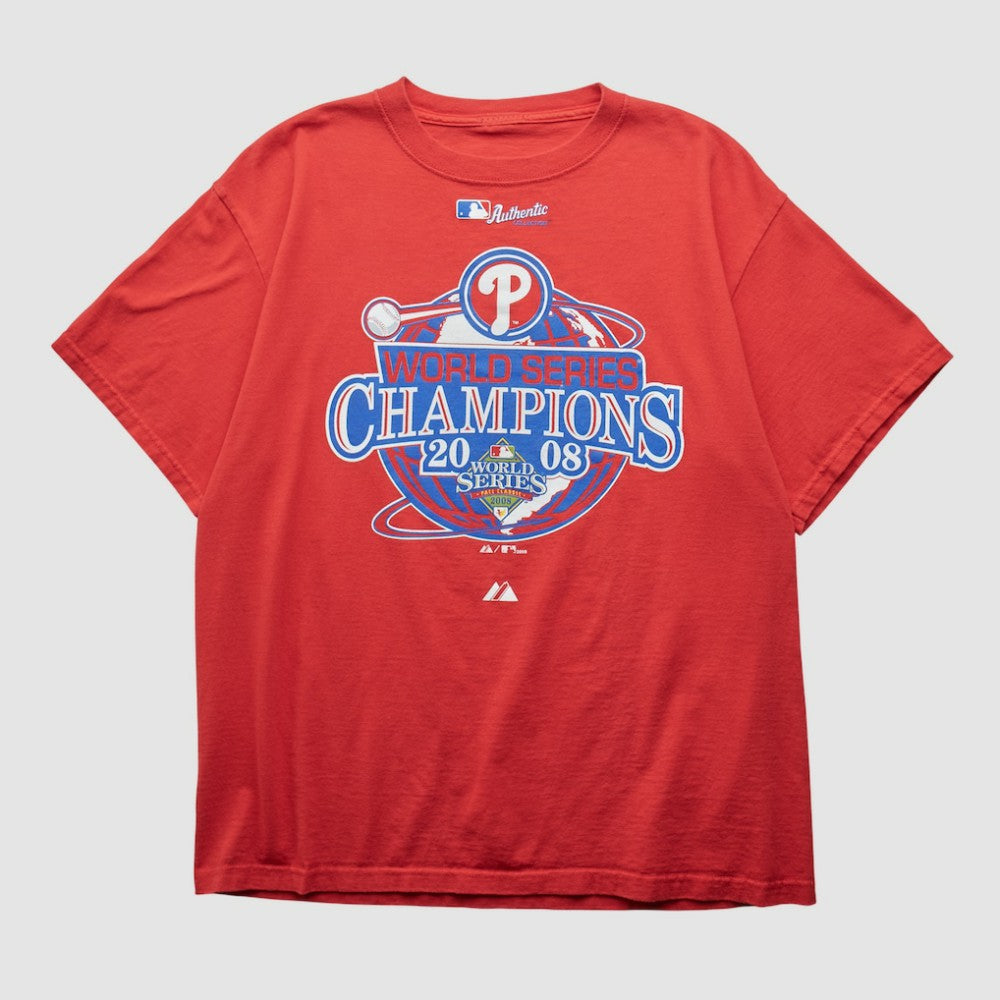Philadelphia Phillies 2008 T-shirt - Red - Vintage - Fanatics on Sale