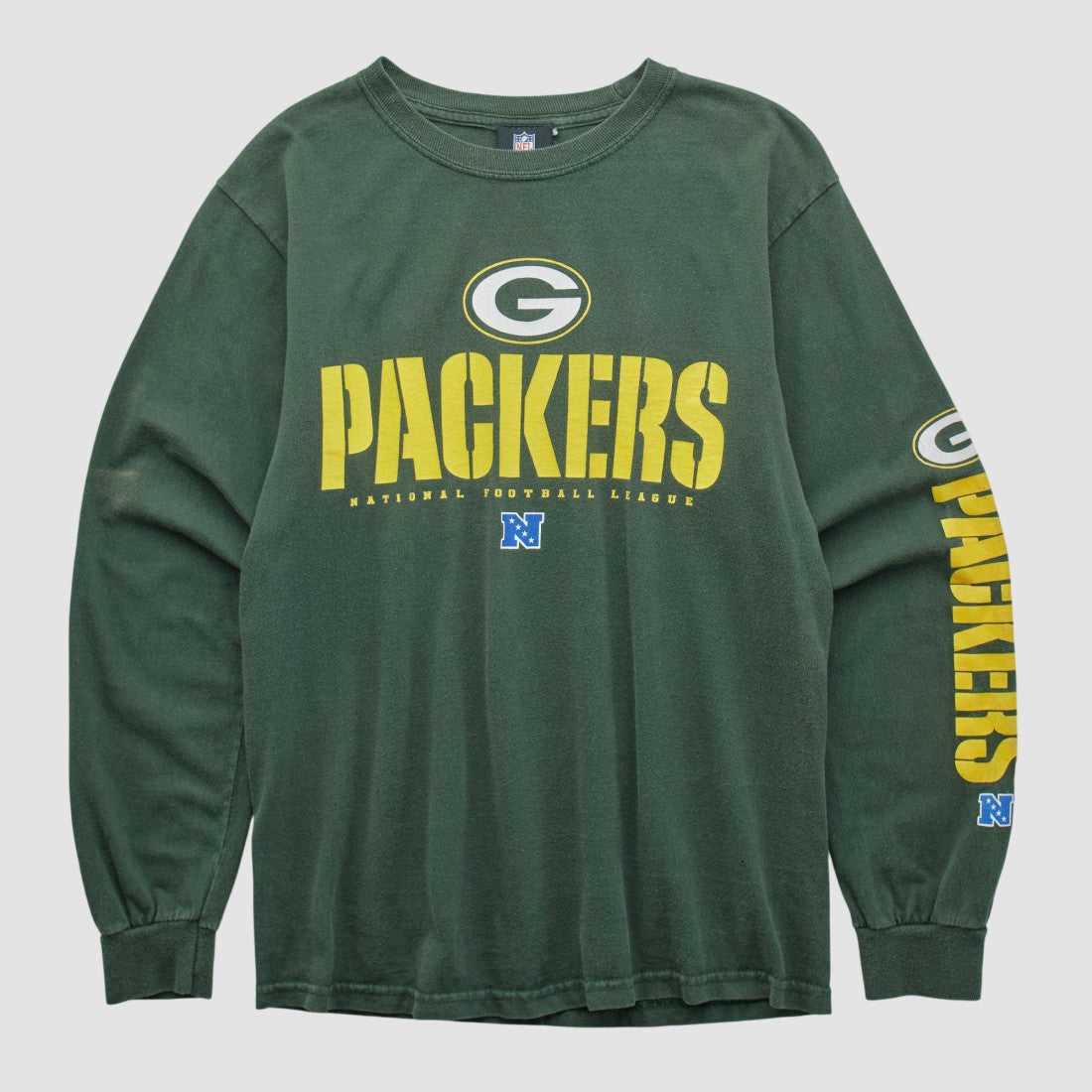 Fanatics Green Bay Packers NFL 2010s Long Sleeve T-shirt Green Vintage