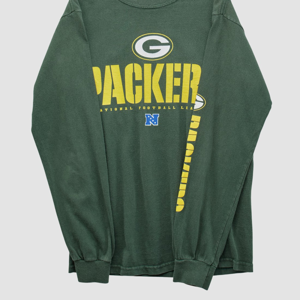 Fanatics Green Bay Packers NFL 2010s Long Sleeve T-shirt Green Vintage