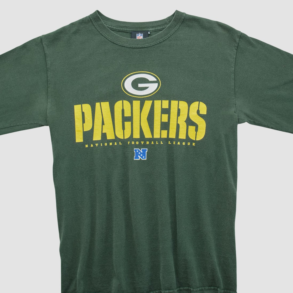 Fanatics Green Bay Packers NFL 2010s Long Sleeve T-shirt Green Vintage