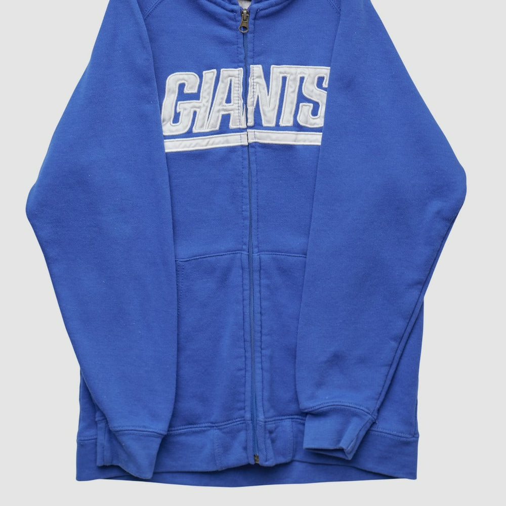 Fanatics New York Giants NFL 2010s Hooded Full Zip Sweatshirt Blue Vintage