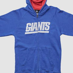 Fanatics New York Giants NFL 2010s Hooded Full Zip Sweatshirt Blue Vintage