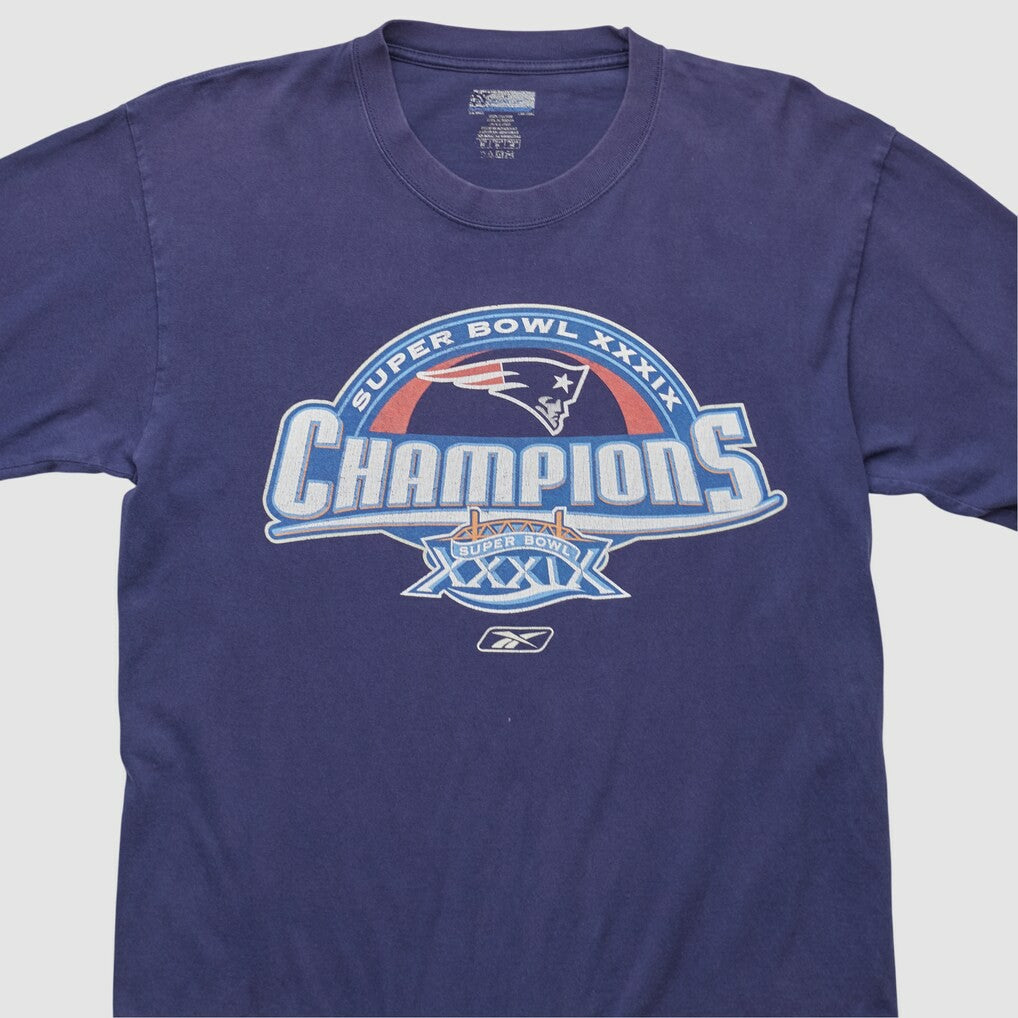 Fanatics New England Patriots Reebok 2005 Long Sleeve T-shirt Navy Vintage