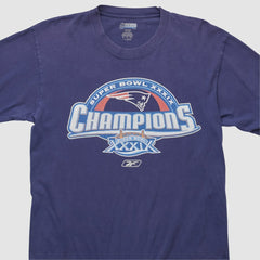 Fanatics New England Patriots Reebok 2005 Long Sleeve T-shirt Navy Vintage