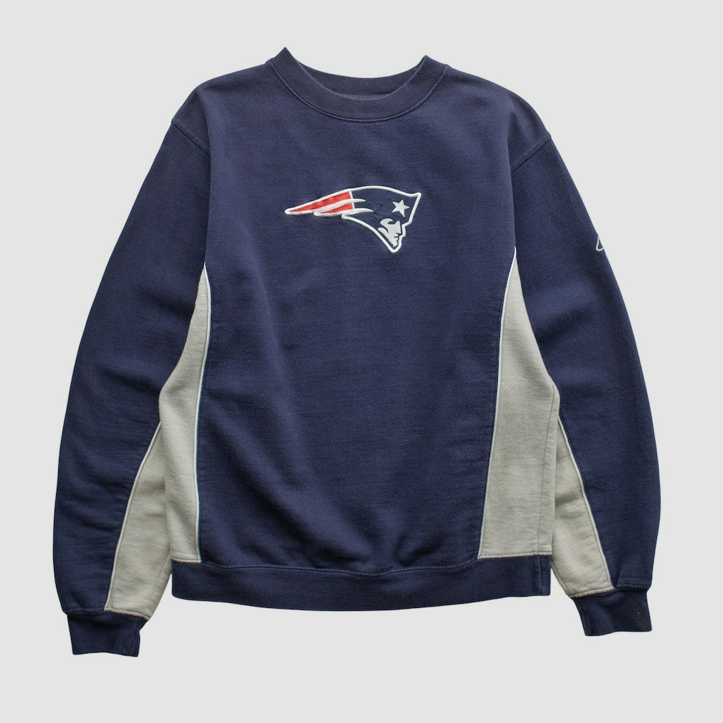 Fanatics New England Patriots Reebok 2000s Pullover Sweatshirt Navy Vintage