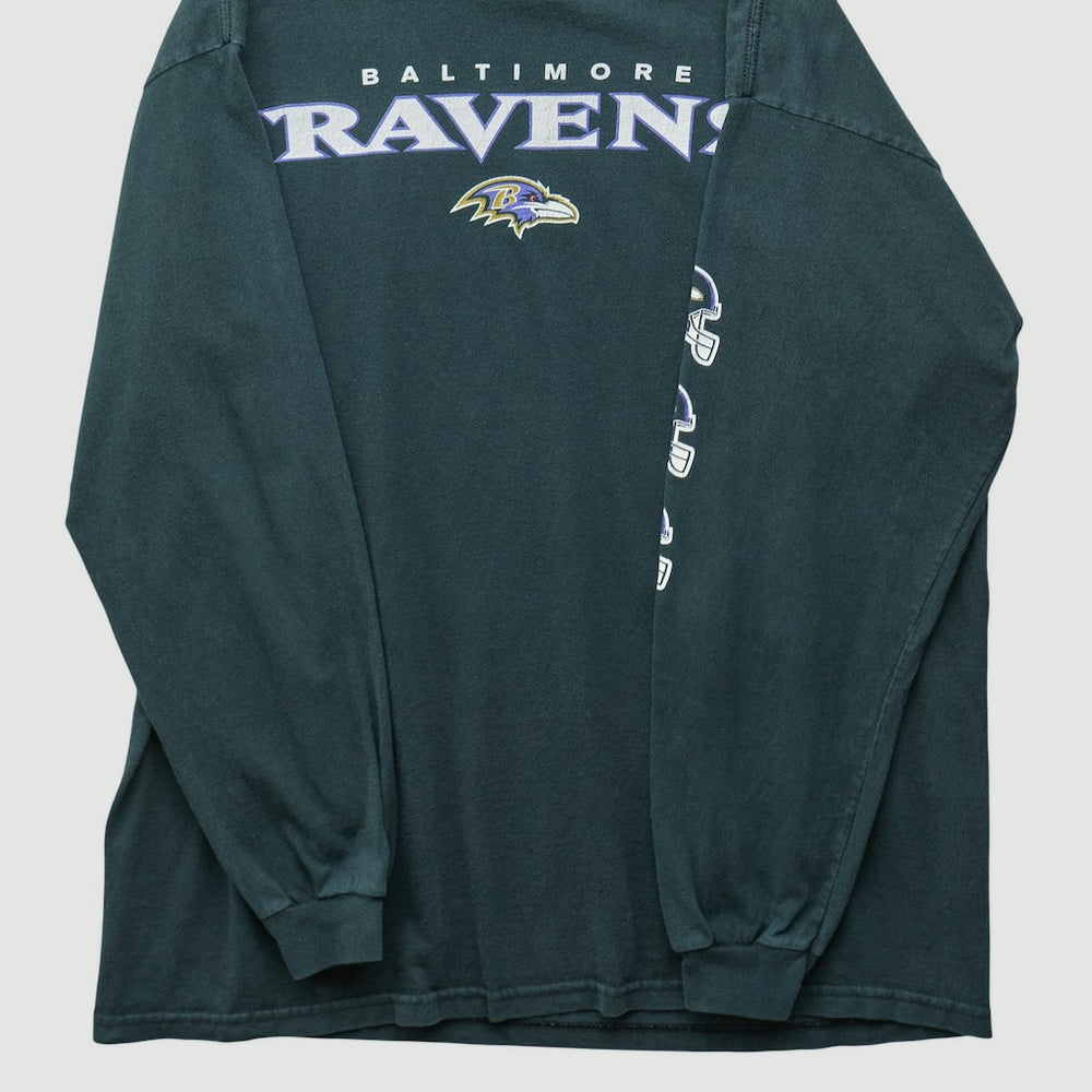 Fanatics Baltimore Ravens NFL 2000s Long Sleeve T-shirt Black Vintage