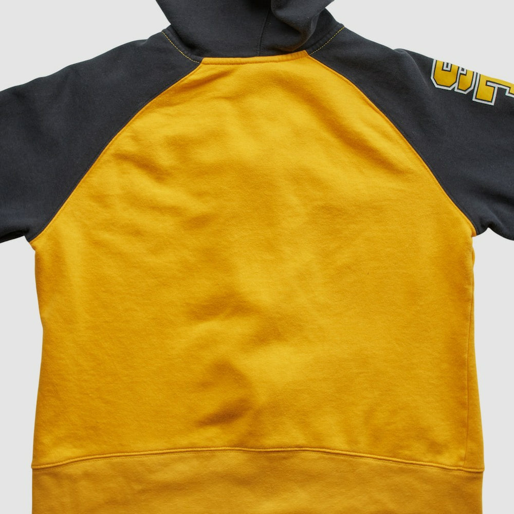 Fanatics Pittsburgh Steelers Reebok 2000s Hooded Full Zip Sweatshirt Yellow Vintage