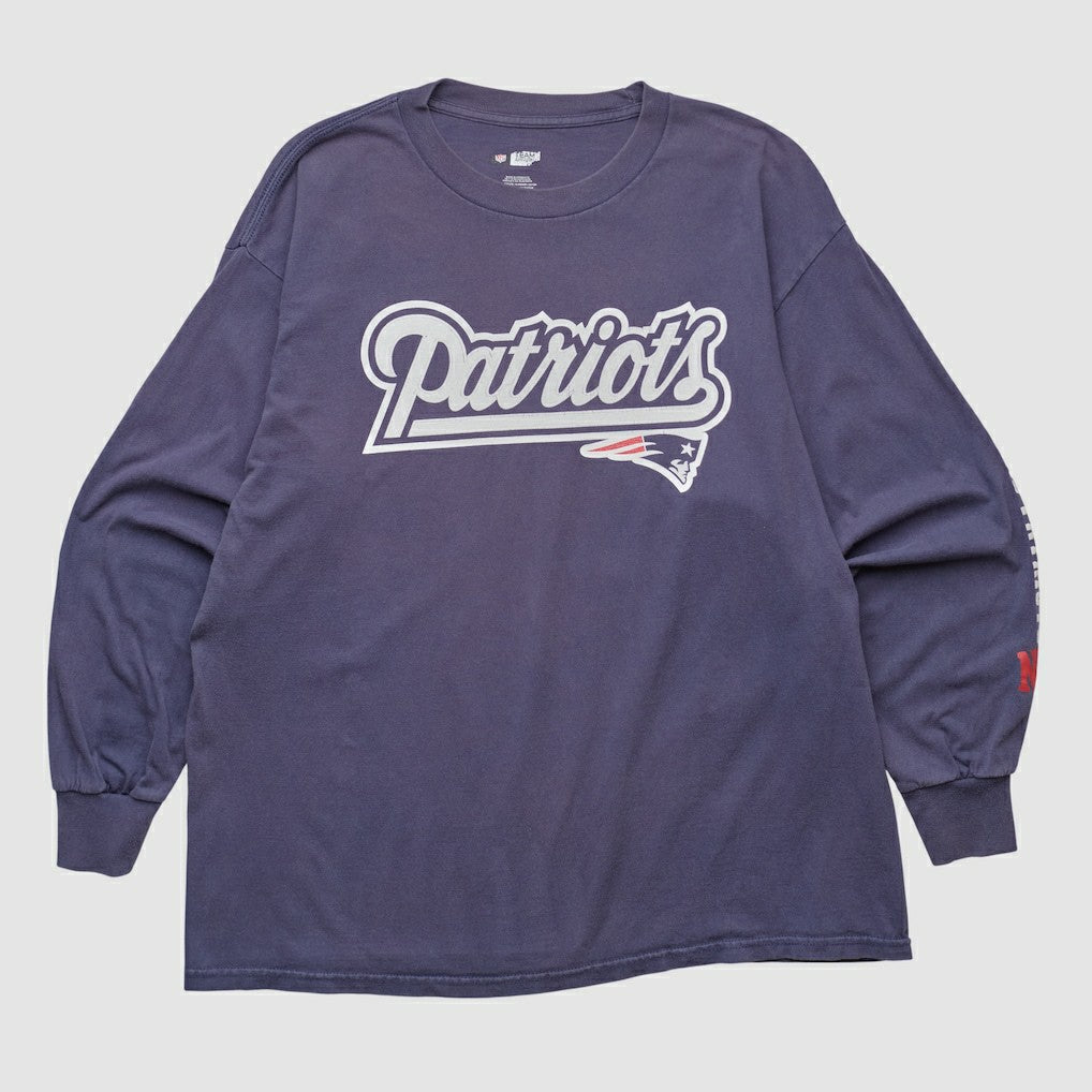 Fanatics New England Patriots NFL 2000s Long Sleeve T-shirt Navy Vintage