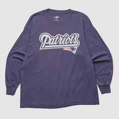 Fanatics New England Patriots NFL 2000s Long Sleeve T-shirt Navy Vintage