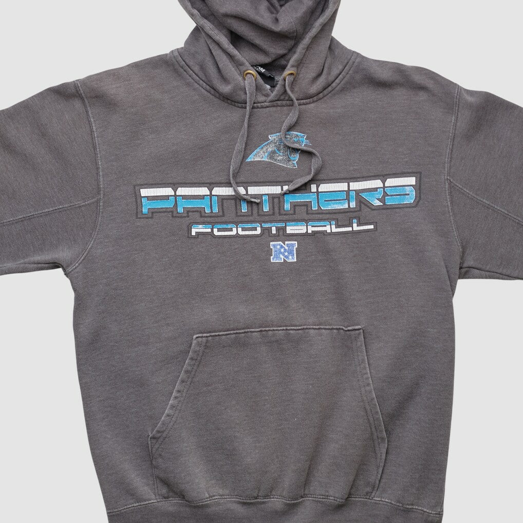 Fanatics Carolina Panthers NFL 2010s Hooded Pullover Sweatshirt Dark Heather Gray Vintage