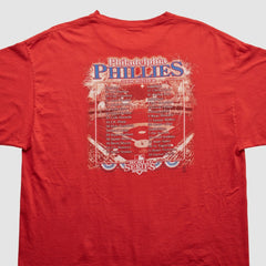 Philadelphia Phillies Majestic 2008 T-shirt - Red - XVintage - Fanatics Sale