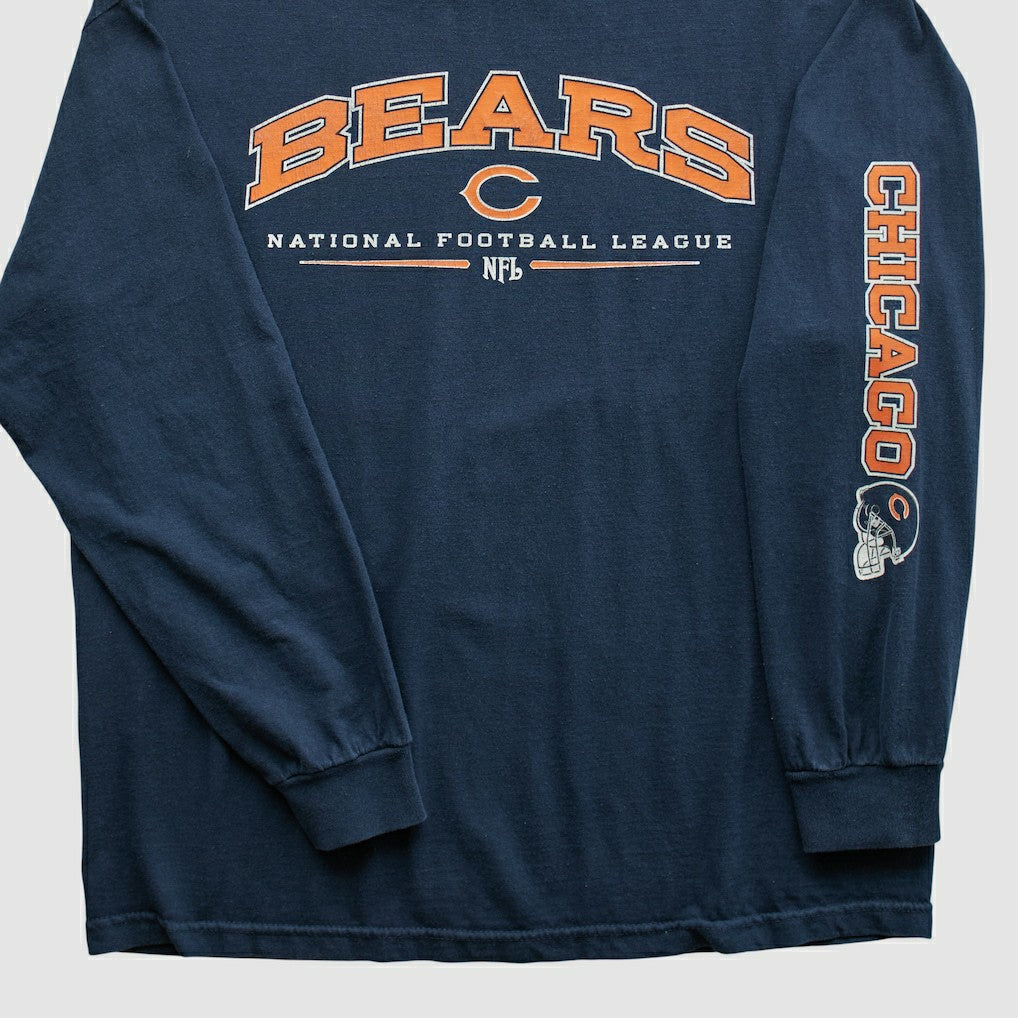 Fanatics Chicago Bears NFL 2000s Long Sleeve T-shirt Navy Vintage