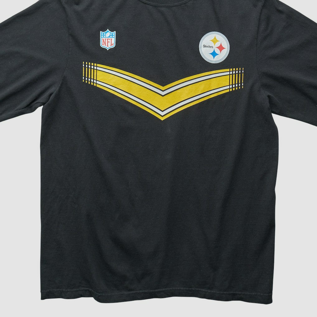 Fanatics Pittsburgh Steelers Reebok 2000s Long Sleeve T-shirt Black Vintage