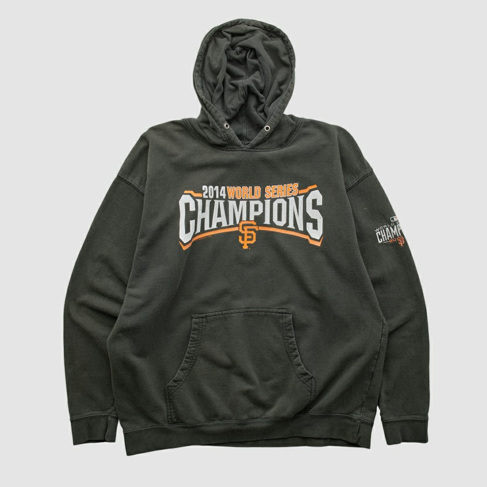 San Francisco Giants Genuine Merchandise 2014 Hooded Pullover Sweatshirt - Charcoal - Vintage - Fanatics Sale