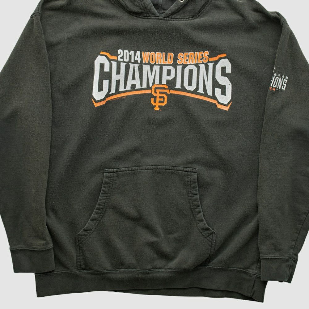 San Francisco Giants Genuine Merchandise 2014 Hooded Pullover Sweatshirt - Charcoal - Vintage - Fanatics Sale