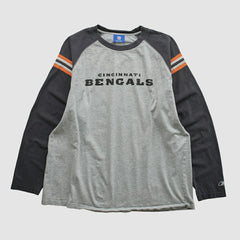 Fanatics Cincinnati Bengals Reebok 2000s Long Sleeve T-shirt Heather Gray Vintage