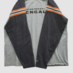 Fanatics Cincinnati Bengals Reebok 2000s Long Sleeve T-shirt Heather Gray Vintage