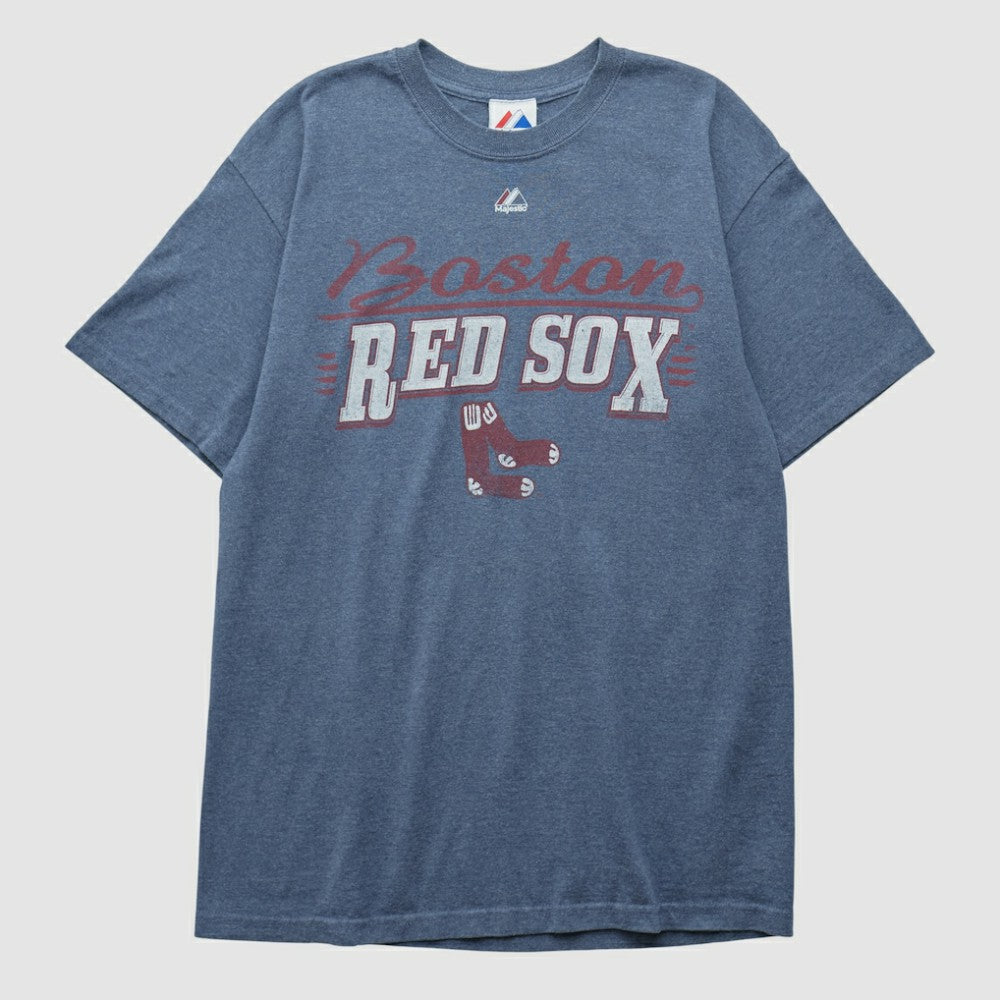 Boston Red Sox Majestic 2000s T-shirt - Blue - Vintage - Fanatics Lifestyle