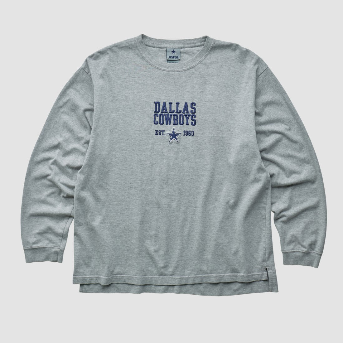Fanatics Dallas Cowboys Cowboys Authentic Apparel 2000s Long Sleeve T-shirt Heather Gray Vintage