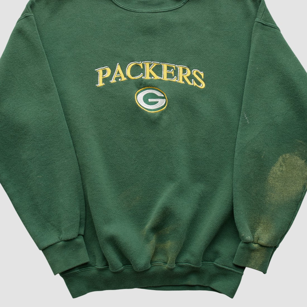 Fanatics Green Bay Packers Logo Athletic Pullover Sweatshirt Green Vintage