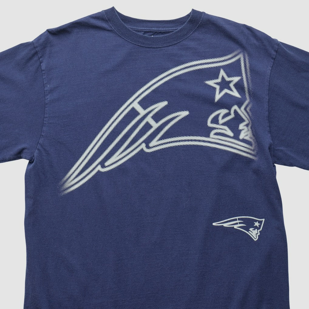 Fanatics New England Patriots Reebok 2000s Long Sleeve T-shirt Navy Vintage