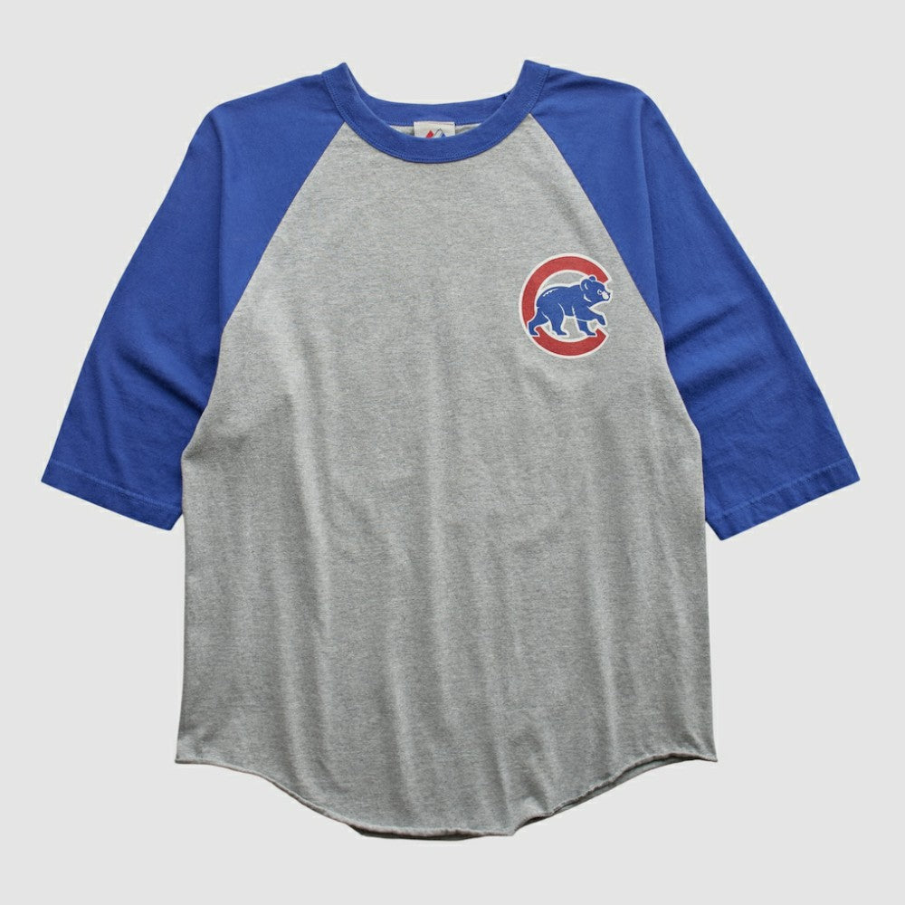 Chicago Cubs Majestic 2000s T-shirt - Heather Gray - Vintage - Fanatics Online