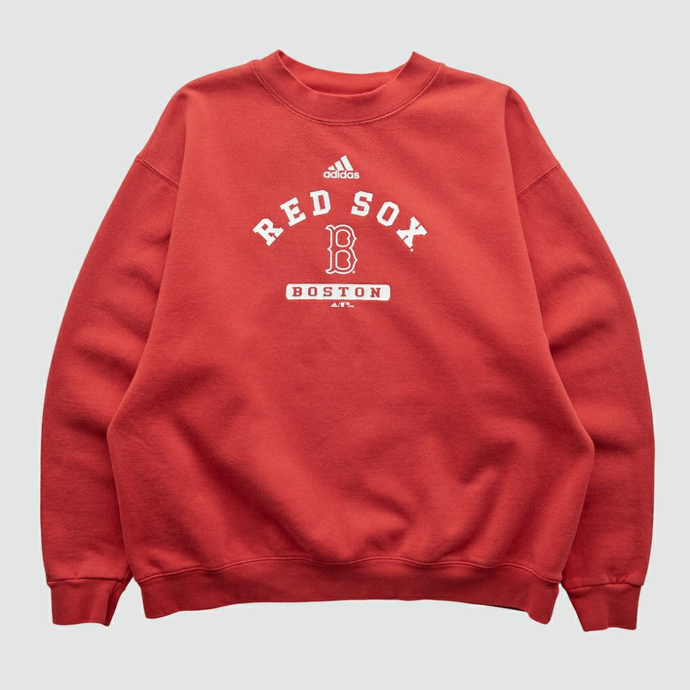 Boston Red Sox Adidas 2000s Pullover Sweatshirt - Red - Vintage - Fanatics Online