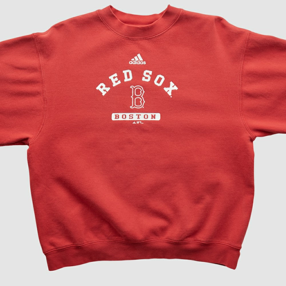 Boston Red Sox Adidas 2000s Pullover Sweatshirt - Red - Vintage - Fanatics Online
