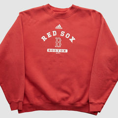 Boston Red Sox Adidas 2000s Pullover Sweatshirt - Red - Vintage - Fanatics Online