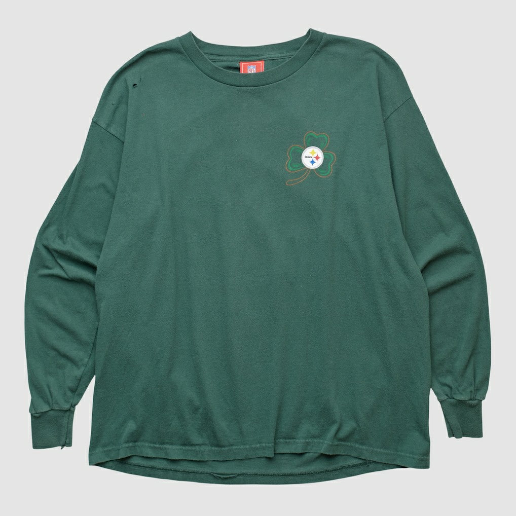 Fanatics Pittsburgh Steelers NFL 2000s Long Sleeve T-shirt Green Vintage