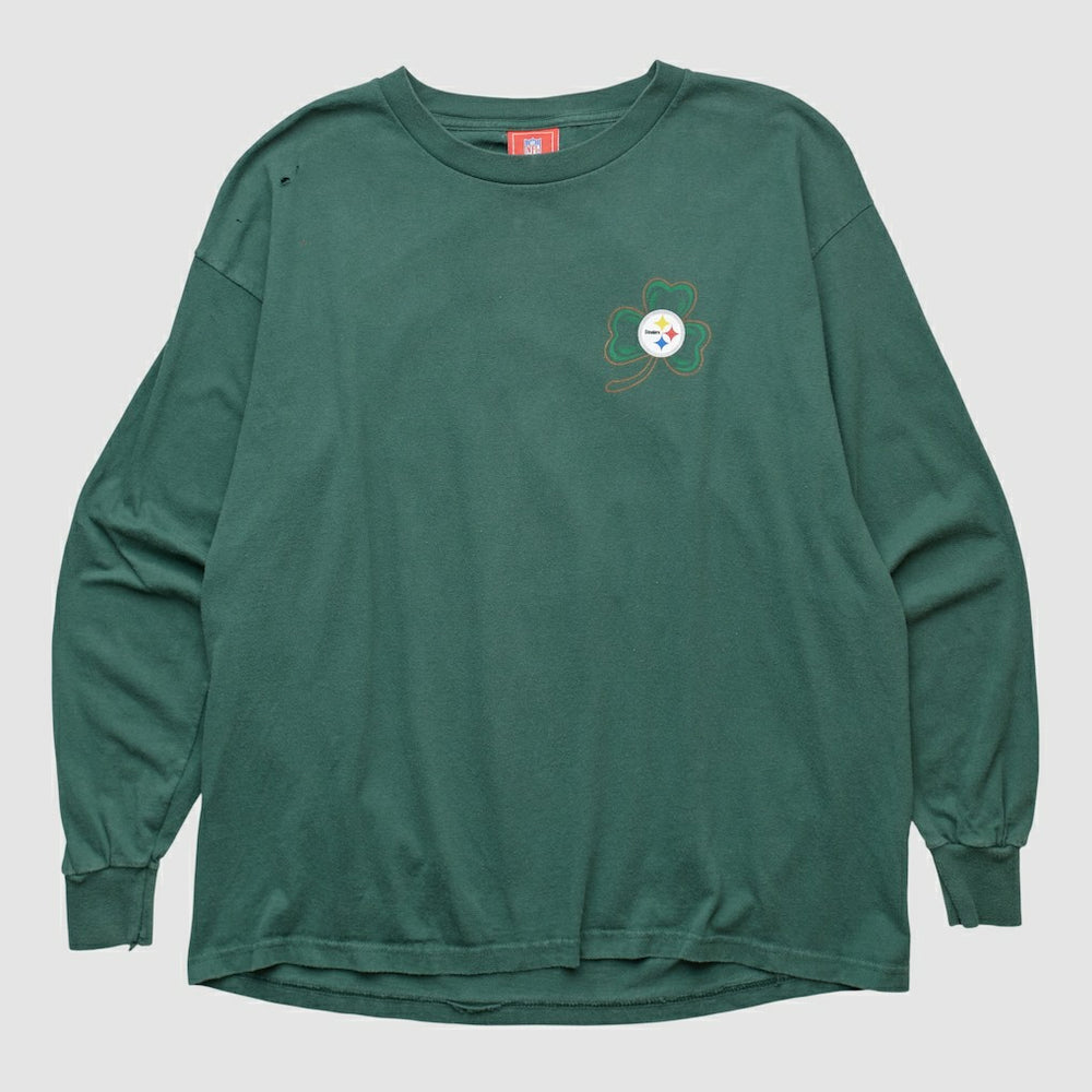 Fanatics Pittsburgh Steelers NFL 2000s Long Sleeve T-shirt Green Vintage